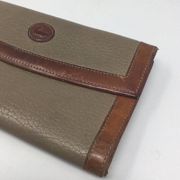 Vintage Dooney & Bourke Brown Leather Logo Wallet - Picture 3 of 12